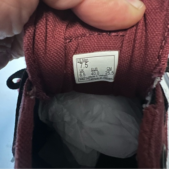 Vans Winston Oxblood unisex low top sneakers burgundy and white sole 7.5 - Picture 8 of 11